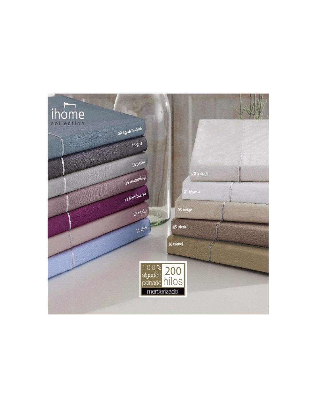 Juego de sábanas 200 hilos IHOME
