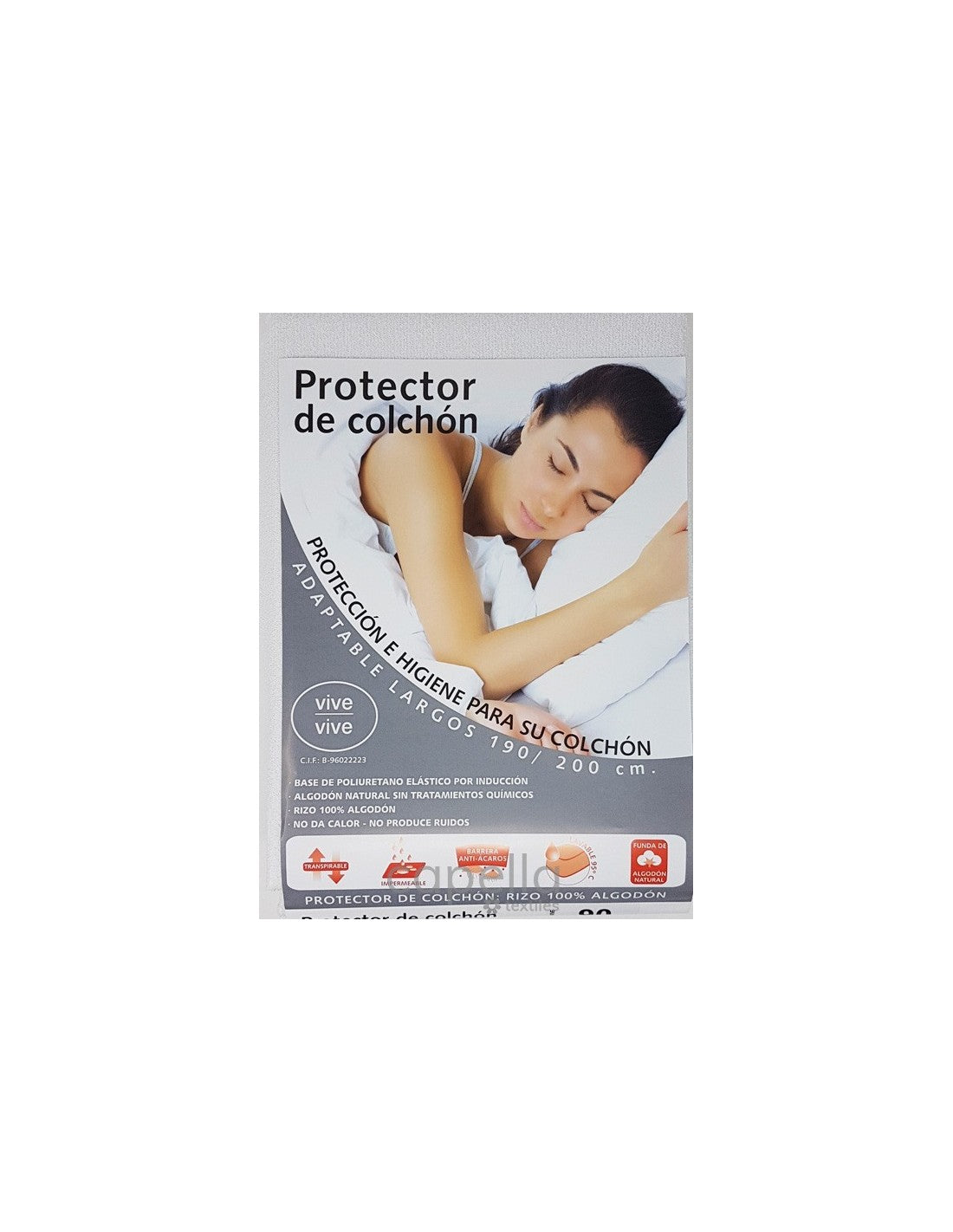 PROTECTOR DE COLCHÓN RIZO TRANSPIRABLE